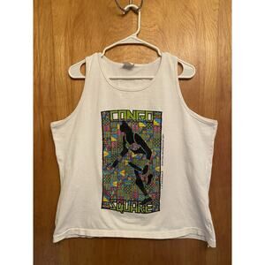 Vintage 1993 90s New Orleans Jazz Fest Tank Top Congo Square Sz L Festival Nola